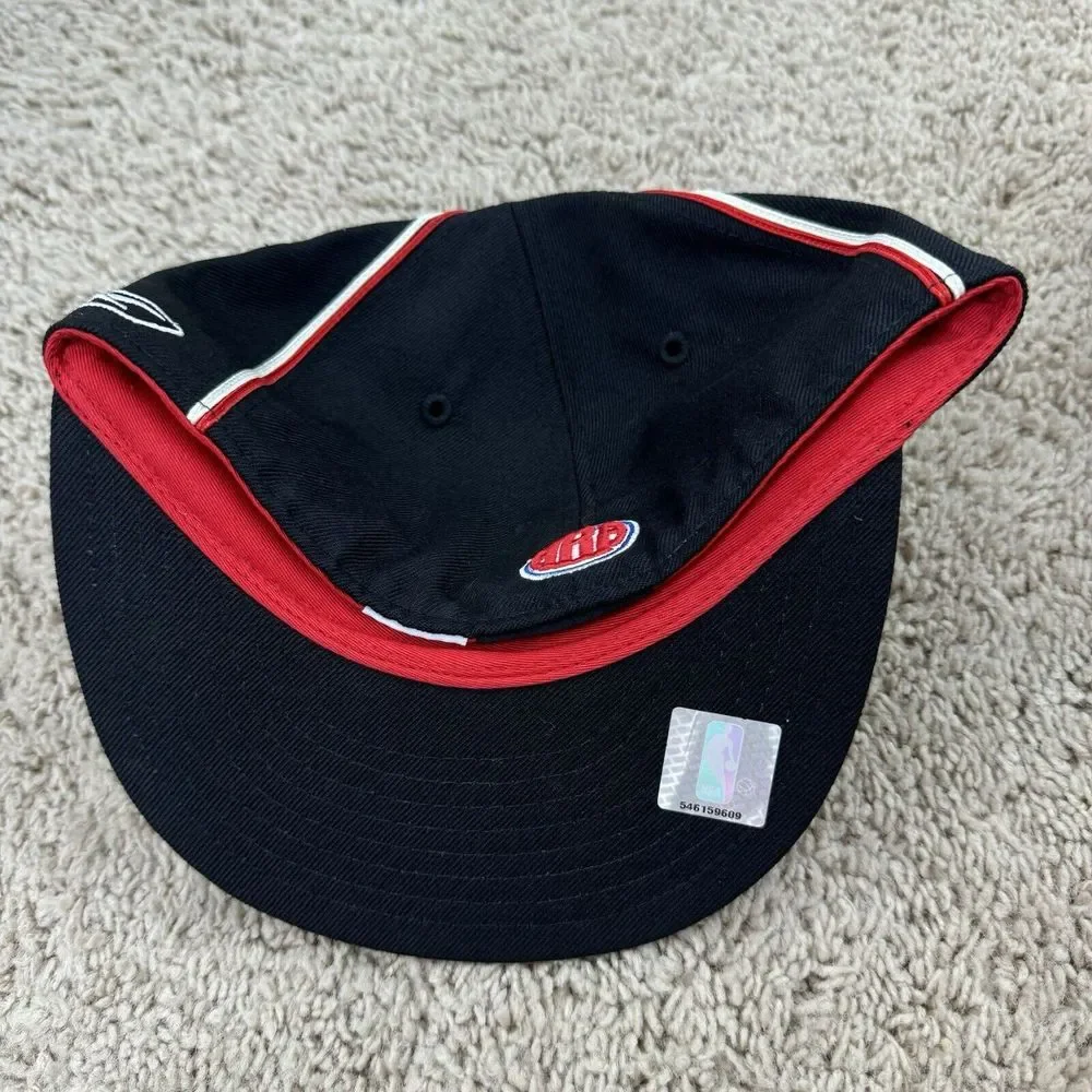 San Diego Conquistadors ABA Hat Reebok HWC Fitted 7 1/8 Black Red Logo Vtg‎ Cap